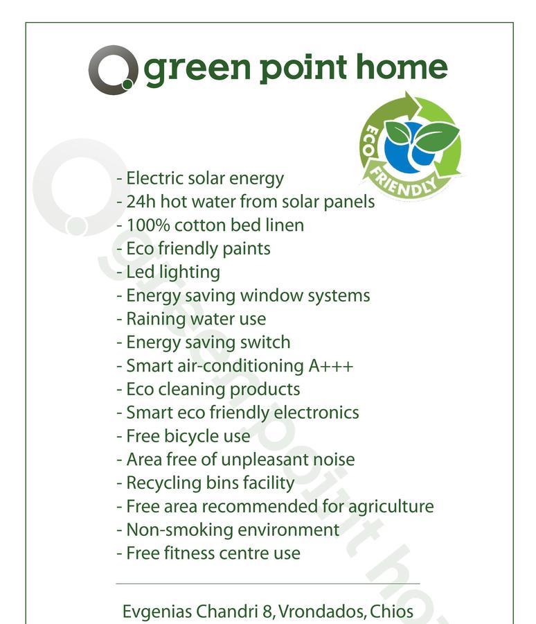 Green Point Home Chios Vrontádos Екстериор снимка